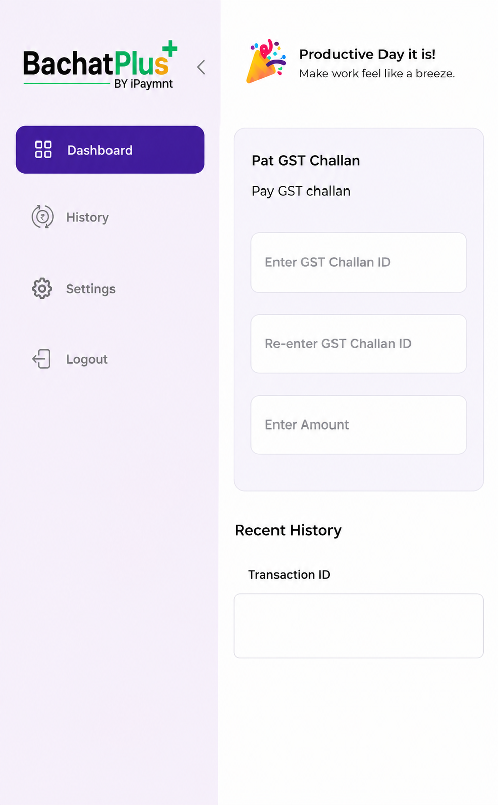 App Screen Left